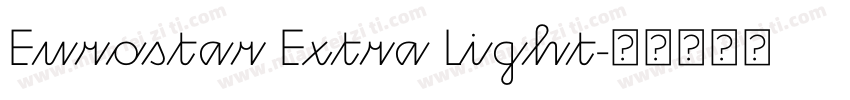 Eurostar Extra Light字体转换